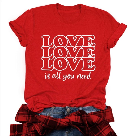 ❤️LOVE is All You Need S-2X , Women’s Valentine’s Day top - Picture 4 of 6